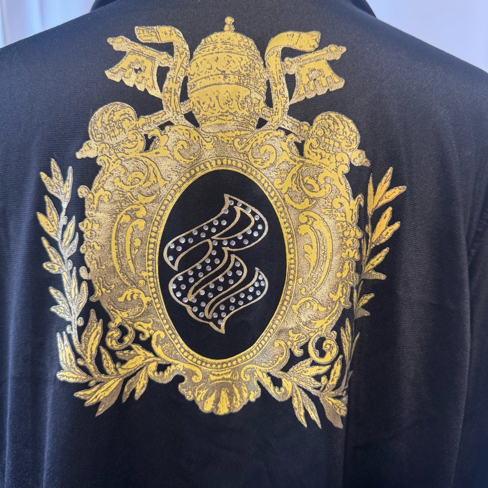 Vtg Y2K Rocawear Rhinestone Track Jacket | 3X | Gold Bling McBling Grail